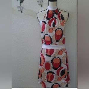 4/$20 Michael F. Halter Womens Geometric Print  sundress Size 5